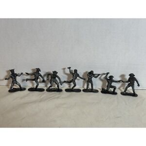 7 - VTG 1960's Lone Star Diecast Famous American Indian & Cowboys England 2.5"